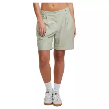Брюки Urban Classics Pleated 3/4, зеленый