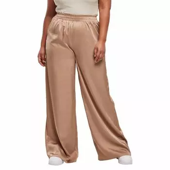 Брюки Urban Classics Satin Wide, розовый