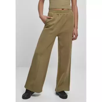Брюки Urban Classics Straight Pin Tuck, зеленый