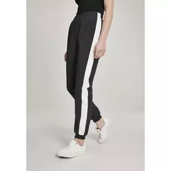 Брюки Urban Classics Striped Crinkle, черный