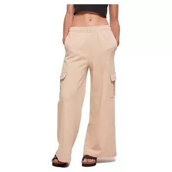 Брюки Urban Classics Terry High Waist Cargo, бежевый