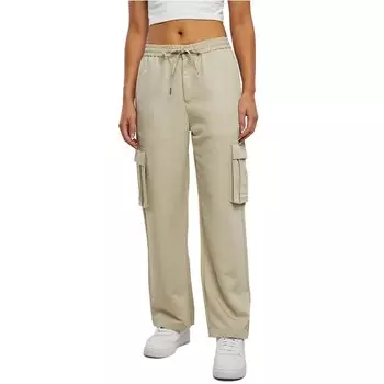 Брюки Urban Classics Vicose Straight Leg Cargo, бежевый