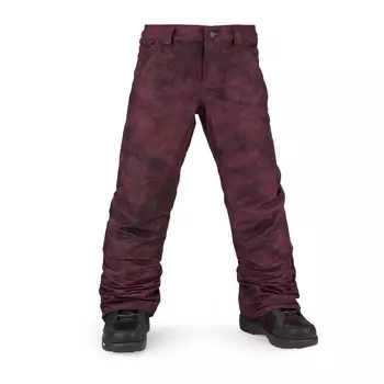 Брюки утепленные Volcom Frochickidee для девочек, acid merlot