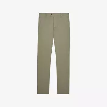 Брюки узкие Reiss Dobby, хаки