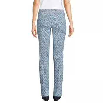 Брюки узкого кроя без застежек Petite Lands' End Starfish Lands' End, черный