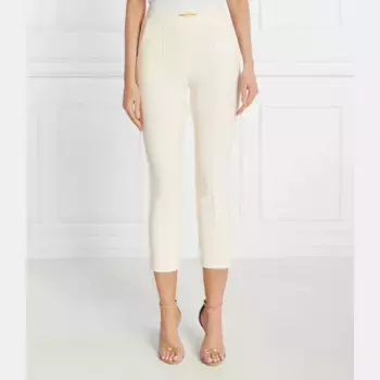 Брюки узкого кроя Elisabetta Franchi, экрю