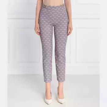 Брюки узкого кроя Elisabetta Franchi, лавандовый