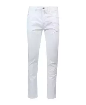 Брюки узкого кроя Incotex, белый