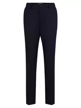 Брюки узкого кроя из эластичной ткани Boss, синий