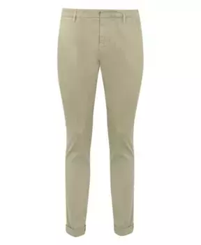 Брюки узкого кроя из хлопка стрейч. Dondup, бежевый