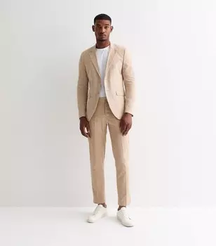 Брюки узкого кроя из льняной смеси Jack & Jones Stone Jack & Jones, светло-серый