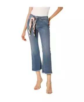 Брюки узкого кроя из темного денима с вогнутым краем Mason'S, синий