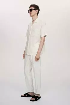 Брюки узкого кроя из твила H&M, белый