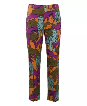 Брюки узкого кроя Max Mara Weekend, мультиколор