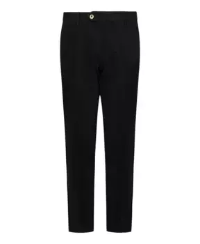 Брюки узкого кроя с заглаженными складками Michael Coal, черный