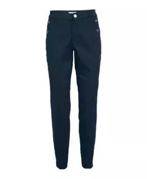 Брюки узкого кроя с завышенной талией и длиной до щиколотки 2-Biz, синий