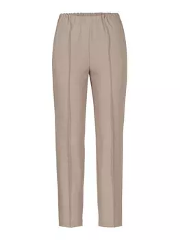 Брюки узкого кроя со складками Stehmann Helgi, бежевый