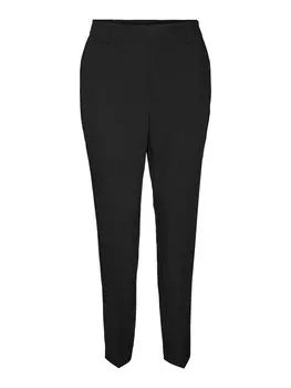 Брюки узкого кроя со складками Vero Moda ZELDA, черный