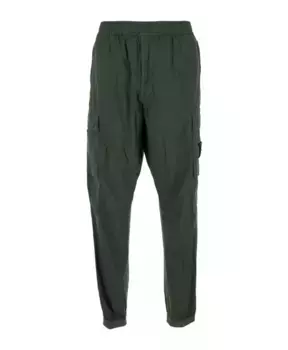 Брюки узкого кроя Stone Island, зеленый