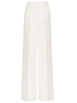 Брюки Valentino Garavani Crepe Couture, кремовый
