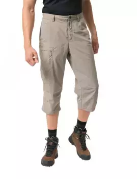 Брюки VAUDE длиной 3/4 "MEN'S FARLEY CAPRI PANTS II", с карманами на молнии, цвет Boulder Uni
