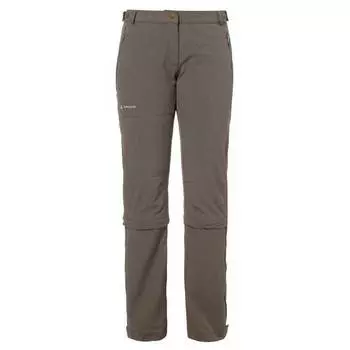 Брюки VAUDE Farley Stretch Capri Long T Zip II, коричневый