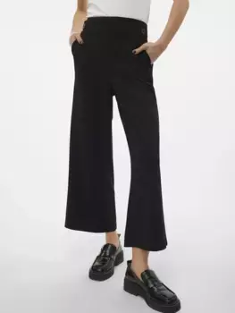 Брюки Vero Moda 7/8 "VMLIVA HW WIDE 7/8 PANT NOOS", черный