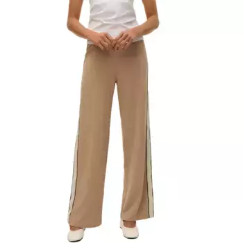 Брюки Vero Moda Berlin Wide Leg Fit Panel, бежевый