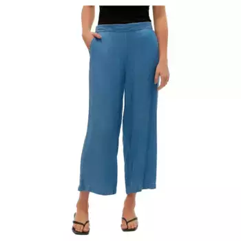 Брюки Vero Moda Bree Wide Tencel Culotte, синий
