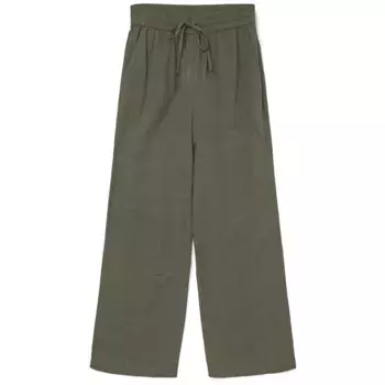 Брюки Vero Moda Caia Wide Leg Fit, зеленый