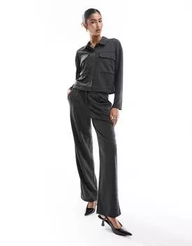 Брюки Vero Moda Jersey Comfort Wide Leg, темно-серый