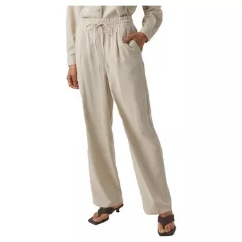 Брюки Vero Moda Jesmilo Wide Leg Fit, бежевый