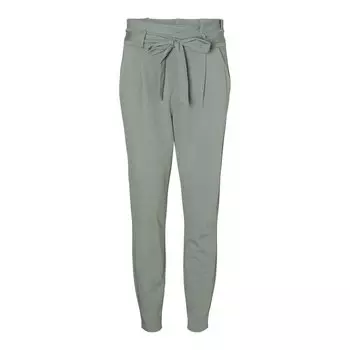 Брюки Vero Moda Loose Paperbag, зеленый