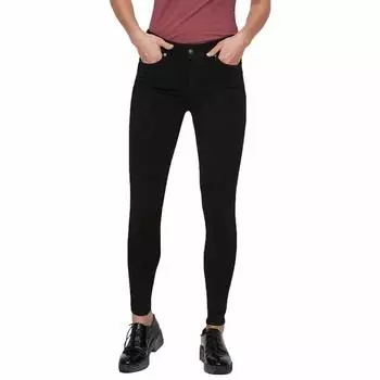 Брюки Vero Moda Lux Normal Waist Super Slim, черный