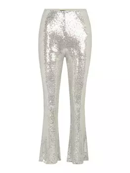 Брюки Vero Moda Petite Flared Pants KAJE, серебряный