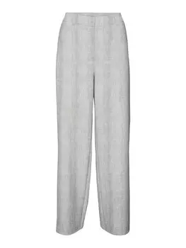 Брюки VERO MODA Regular Pants MELINA, цвет Grey/Light grey