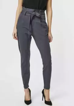 Брюки Vero Moda в бумажном пакете "VMEVA HR LOOSE PAPERBAG PANT GA NOOS", синий
