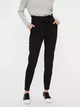 Брюки Vero Moda в бумажном пакете "VMEVA HR LOOSE PAPERBAG PANT GA NOOS", черный
