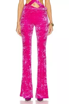 Брюки Versace Jersey Flare, цвет Glossy Pink