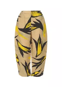 Брюки vigor pleats Issey Miyake, бежевый
