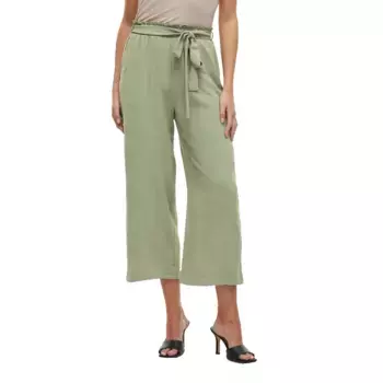 Брюки Vila Josa Belted Culotte, зеленый