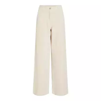 Брюки Vila Kita Wide Leg Fit Corduroy, бежевый