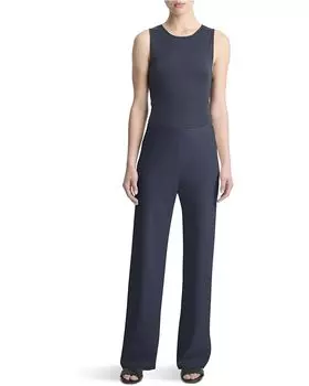Брюки Vince High Waist Crepe Bias Pants, цвет Coastal Blue