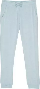 Брюки Vintage Havana Be Happy Fleece Front Tie Joggers Smile Embroidery, цвет Sky Blue