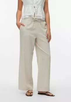 Брюки VMCAIA MITTLERE TAILLE Vero Moda, бежевый