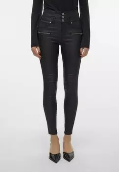 Брюки Vmdonna Skinny Zip Pants Vero Moda, черный