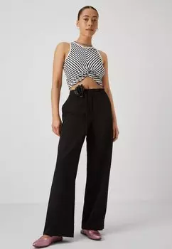 Брюки Vmflorentina Straight Vero Moda, черные