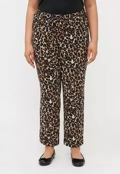 Брюки VMJESMILO ANKLE PANTS Vero Moda Curve, коричневый