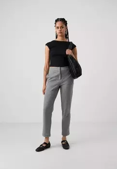 Брюки VMJULIA PANTS Vero Moda, крапчатый темно-серый