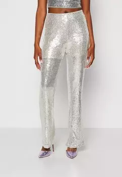 Брюки VMKAJE FLARED PANT Vero Moda Petite, серебро
